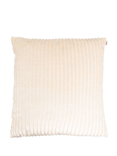 Missoni Ribbed-velvet Cushion In Neutrals