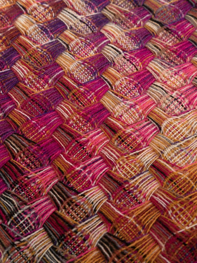 Missoni Woven Wool Throw In Pink