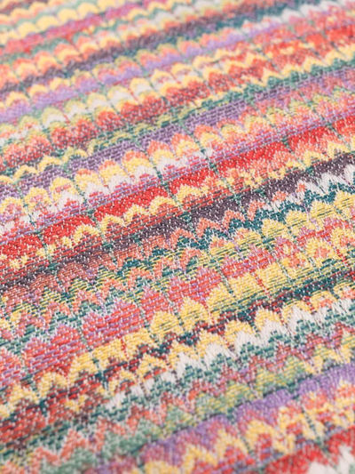 Missoni Biscayne Patterned-jacquard Cushion In Orange