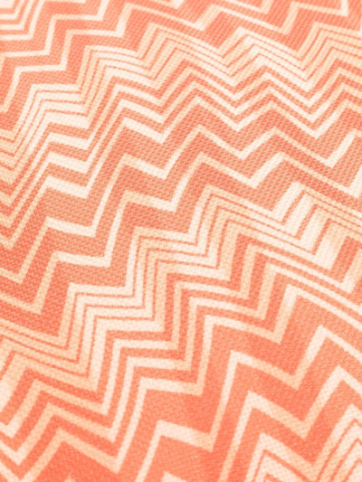 Missoni Belize Patterned-jacquard Cushion In Orange