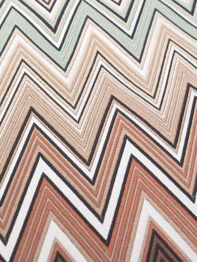 Missoni Zig-zag Cushion In Green