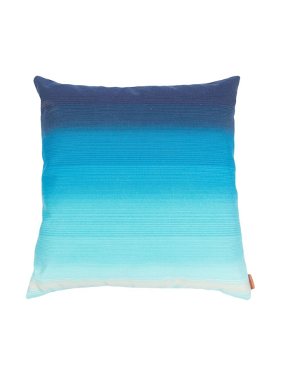 Shop Missoni Tonga 40cmx40cm Cushion In Blue