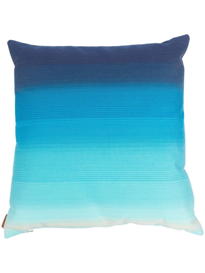 Shop Missoni Tonga 40cmx40cm Cushion In Blue