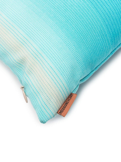 Shop Missoni Tonga 40cmx40cm Cushion In Blue