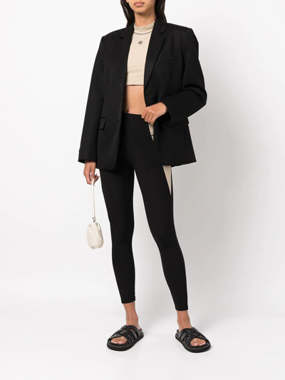 Shop Anine Bing Classic Single-breasted Wool Blazer In Black