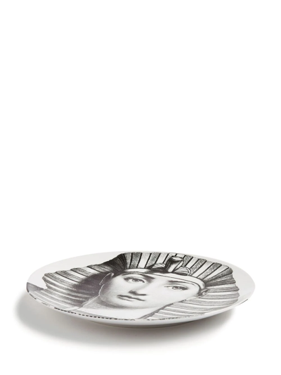Fornasetti Tema E Variazioni N.221 Wall Plate In Weiss