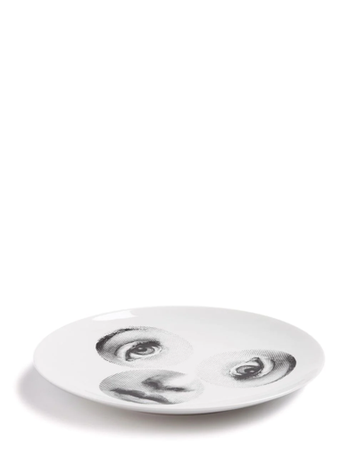 Fornasetti Tema E Variazioni N.40 Wall Plate In Weiss