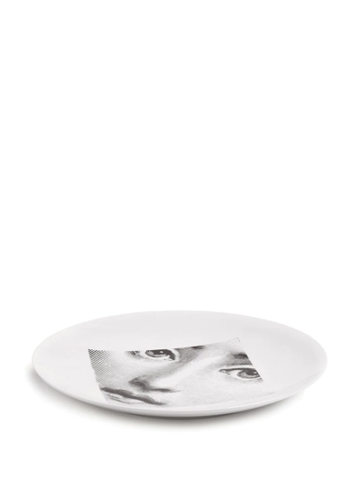 Fornasetti Tema E Variazioni N.65 Wall Plate In Weiss