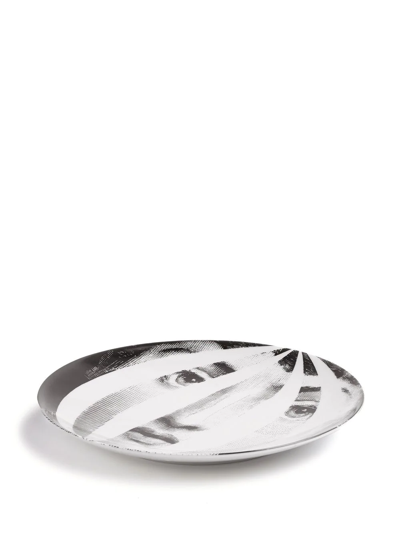 Fornasetti Tema E Variazioni N.55 Wall Plate In Weiss