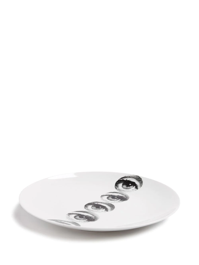 Fornasetti Tema E Variazioni N.43 Wall Plate In Weiss
