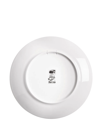 Fornasetti Tema E Variazioni N.55 Wall Plate In Weiss