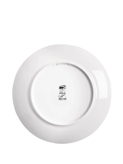 Fornasetti Tema E Variazioni N.43 Wall Plate In Weiss