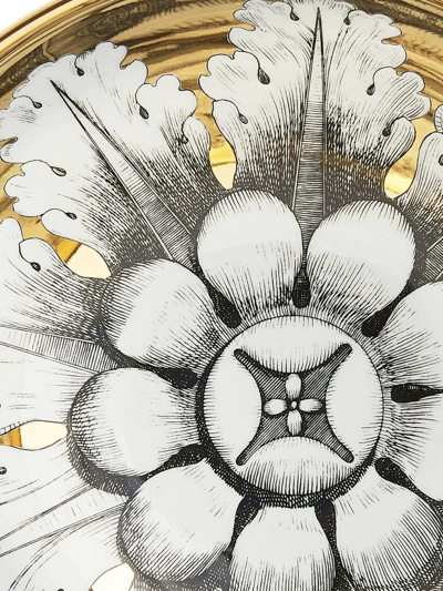 Fornasetti Rosone N.6 Centrepiece In Gold