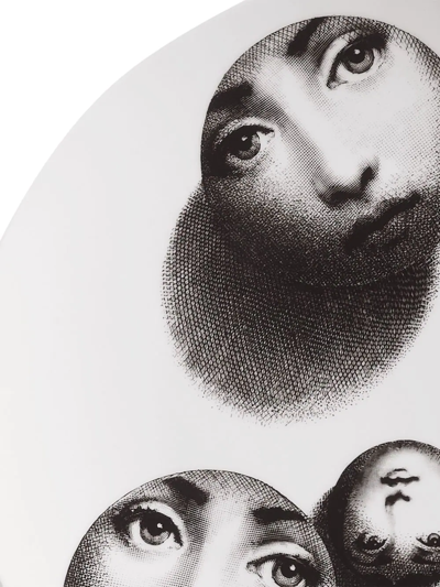 Fornasetti Tema E Variazioni N.173 Wall Plate In Weiss