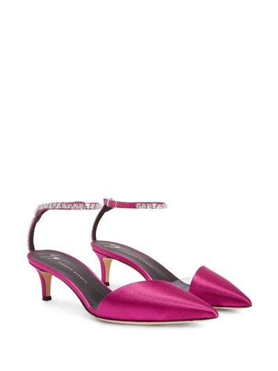 Giuseppe Zanotti Xenya Crystal In Pink