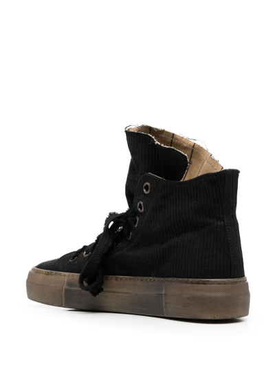 Shop Uma Wang Platform-sole High-top Sneakers In Black