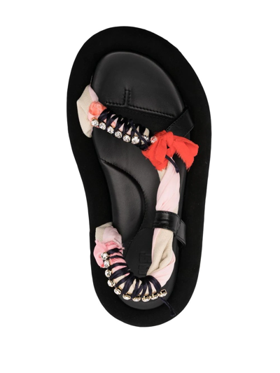 Shop 1309sr Braided-detail Strap Sandals In Black