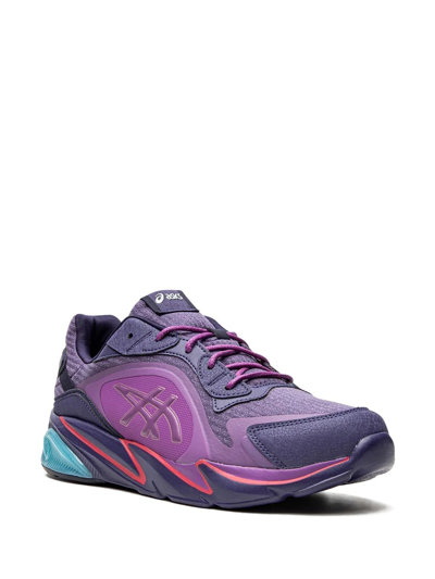 Asics Logo-patch Lace-up Sneakers In Violett