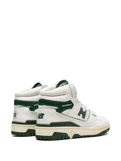 New Balance X Aime Leon Dore  650r "white Green" Sneakers In White