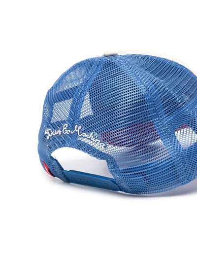 Deus Ex Machina Colour Block Patch Front Cap In Blue