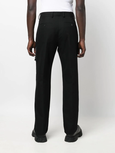 Alexander Mcqueen Straight-leg Cut Trousers In Black