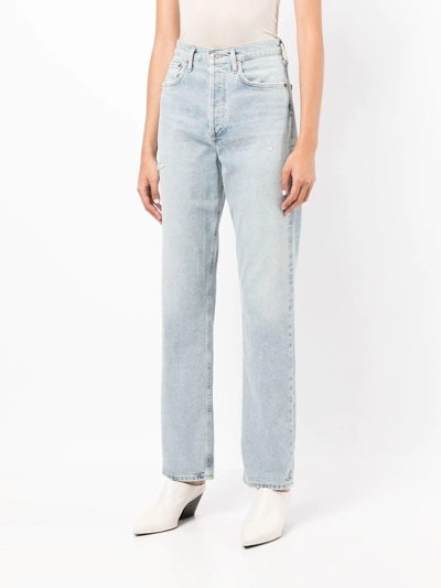 Shop Citizens Of Humanity Eva Straight-leg Jeans In Blue