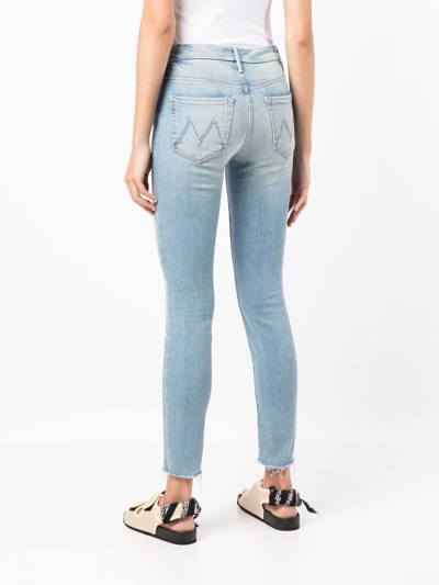 Shop Mother Slim-cut Skinny Jeans In Blau