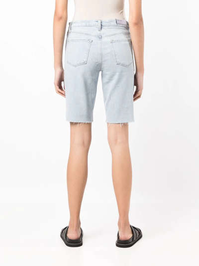 J Brand Mid-length Denim-shorts In Blau