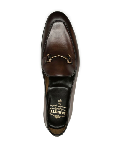 Shop Barrett Horsebit-detail Leather Loafers In Braun