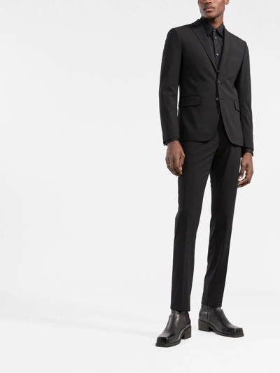 Dsquared2 Tailored Wool Suit Set Pockets In Black