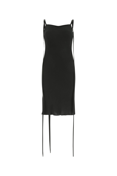 Shop Ann Demeulemeester Black Viscose Blend Caro Dress Black  Donna 40