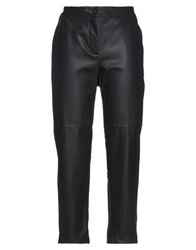 Shop Ottod'ame Woman Pants Black Size 8 Polyurethane, Polyester