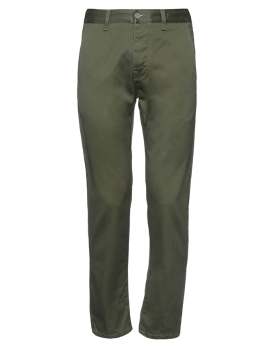 Shop Haikure Man Pants Military Green Size 30 Cotton