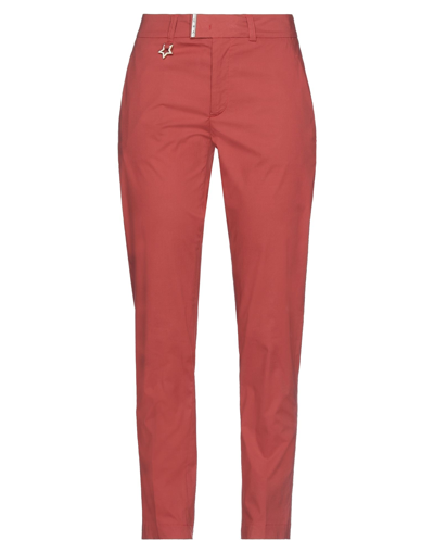 Shop Lorena Antoniazzi Woman Pants Rust Size 6 Cotton, Elastane In Red