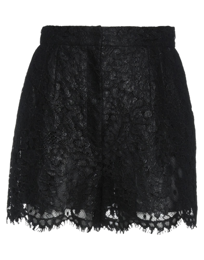 Shop Dolce & Gabbana Woman Shorts & Bermuda Shorts Black Size 4 Cotton, Viscose, Polyamide