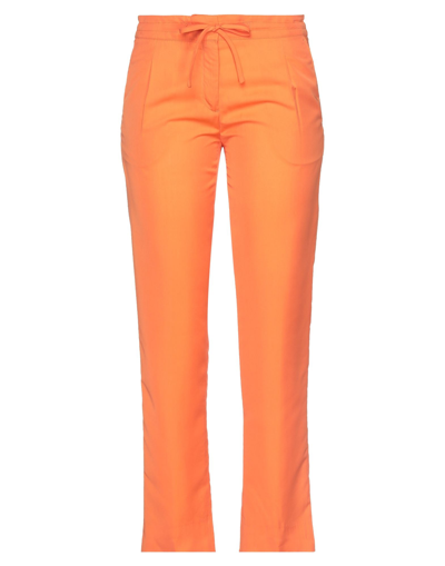 Shop Paul & Shark Woman Pants Orange Size 2 Viscose