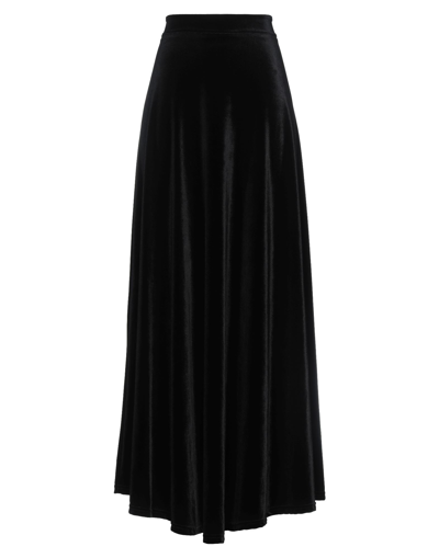 Shop Alessandra Gallo Long Skirts In Black