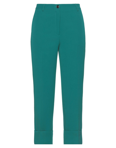 Shop Lvl Level Vibes Level Woman Pants Deep Jade Size S Polyester, Elastane In Green