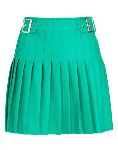 Shop 8 By Yoox Woman Mini Skirt Emerald Green Size 10 Viscose, Polyurethane