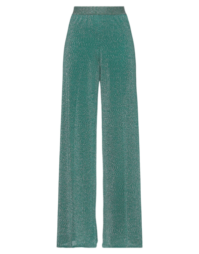 Shop Missoni Pants In Dark Green