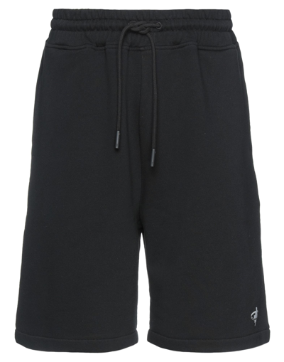 Marcelo Burlon County Of Milan Marcelo Burlon Man Shorts & Bermuda Shorts Black Size Xs Cotton In Black