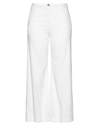 Shop Shaft Woman Pants White Size 29 Viscose, Cotton, Elastane