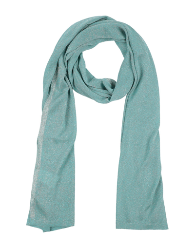 Shop Missoni Woman Scarf Turquoise Size - Viscose, Polyester, Polyamide In Blue