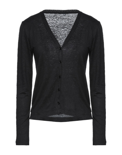 Shop Majestic Filatures Woman Cardigan Black Size 4 Linen, Elastane