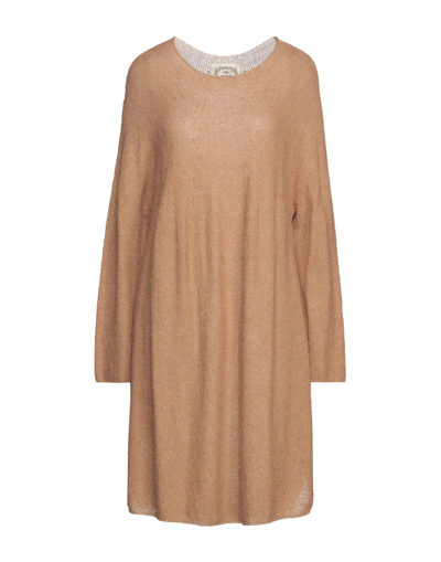 Shop Pink Memories Woman Sweater Camel Size 10 Acrylic, Mohair Wool, Nylon, Wool In Beige