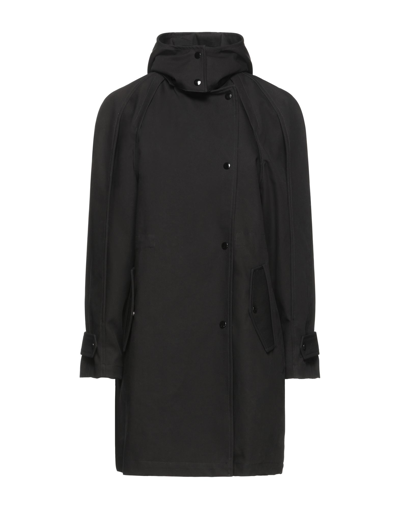 Shop Iro Woman Overcoat & Trench Coat Black Size 6 Cotton