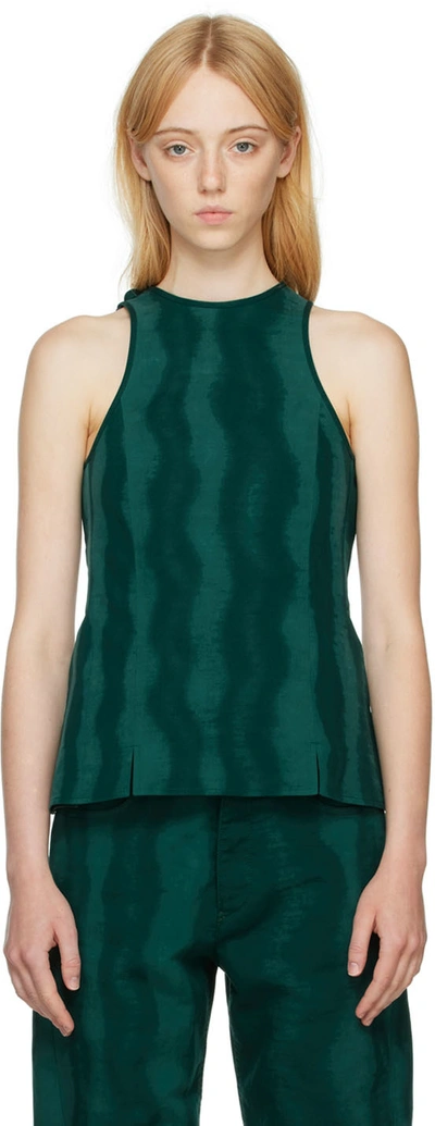 Jil Sander Abstract-print Cotton Top In 302 Botanical