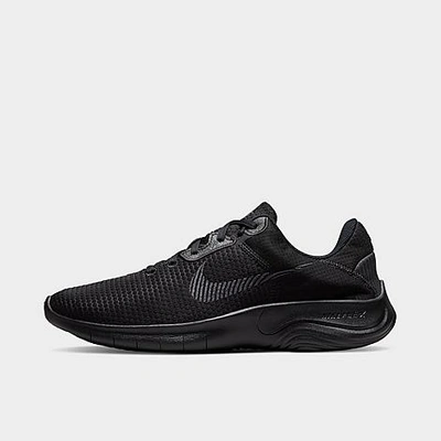 Shop Nike Men's Flex Experience Run 11 Running Shoes In Black/dark Smoke Grey