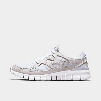Shop Nike Women's Free Run 2 Running Shoes In White/white/summit White/pure Platinum