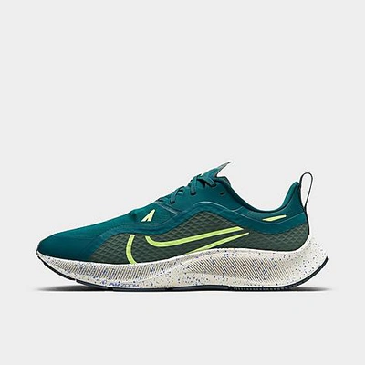 Shop Nike Men's Air Zoom Pegasus 37 Shield Running Shoes In Midnight Turquoise/vintage Green/astronomy Blue/volt
